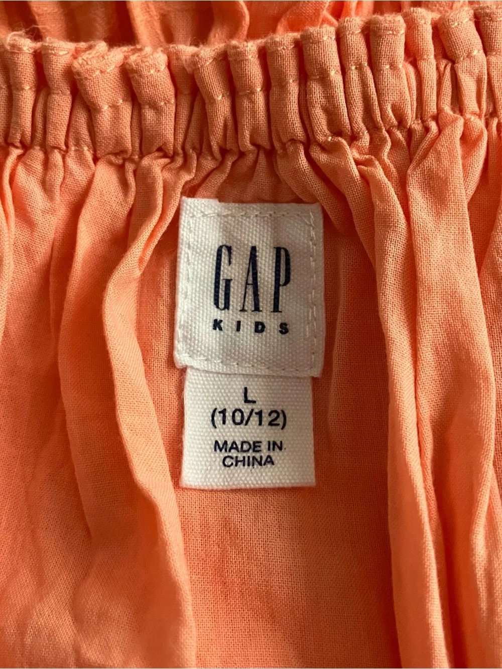 Kids Peachy Orange Ruffle Strap Sundress